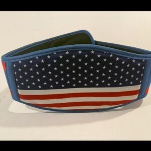 Patriotic Men's Belt with American Flag Design